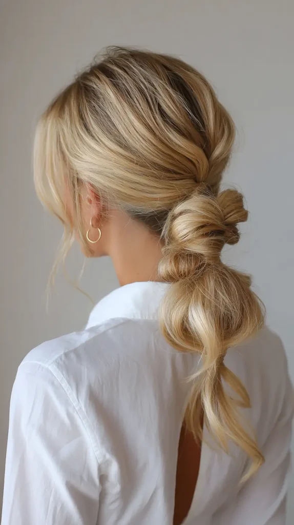 Low Bubble Ponytail