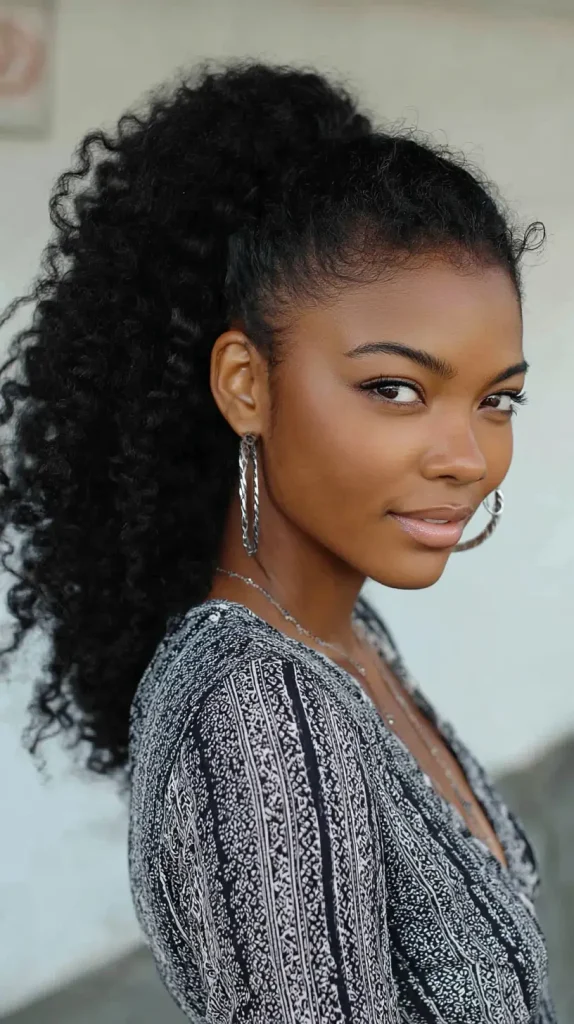  Low Ponytail with Marley Hair