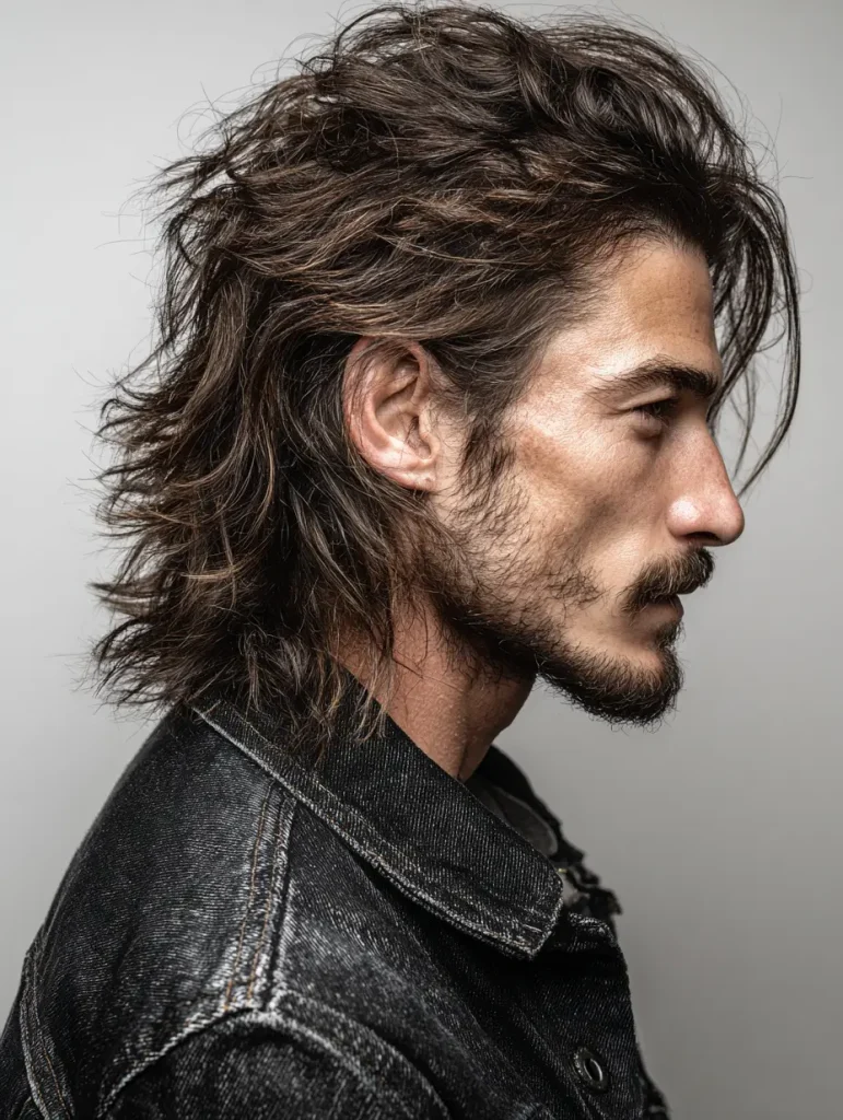 Medium Wolf Cut with Tousled Finish