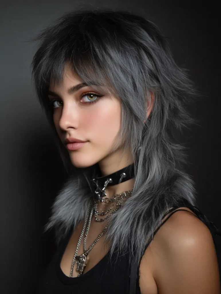 Medium Wolf Cut with Wispy Ends