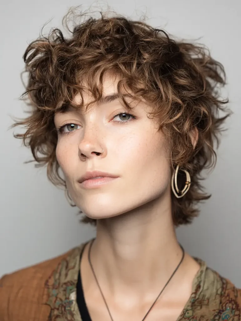 Messy Curly Shag