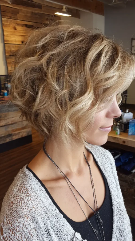 Messy Inverted Bob
