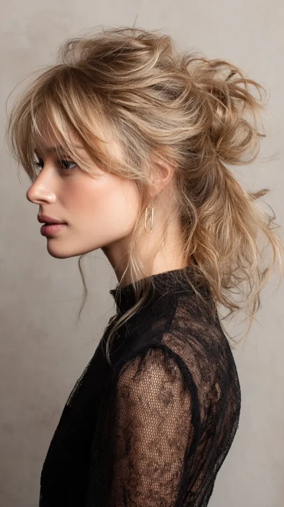Messy Textured Ponytail