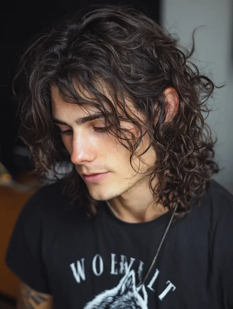 Messy Wavy Wolf Cut