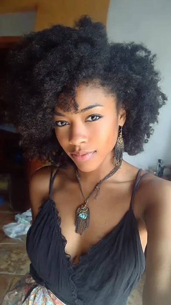 Natural Afro Left Loose