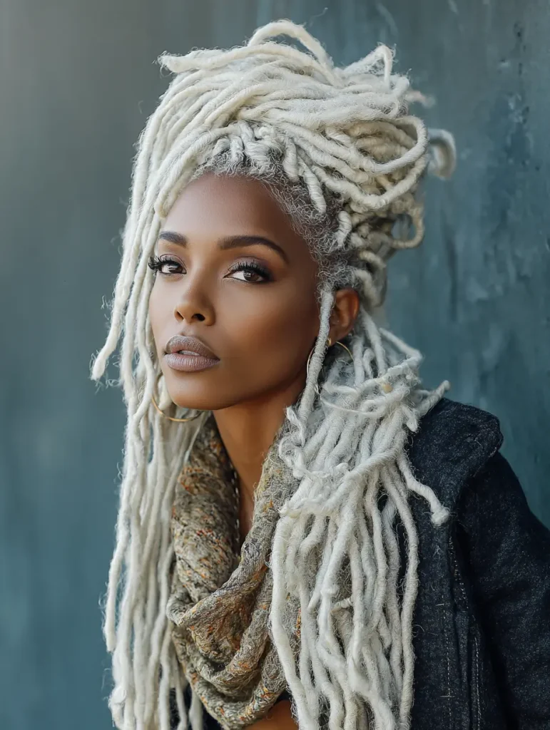 Platinum Blonde Locs