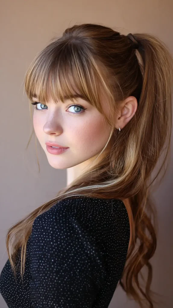 Ponytail with Bangs