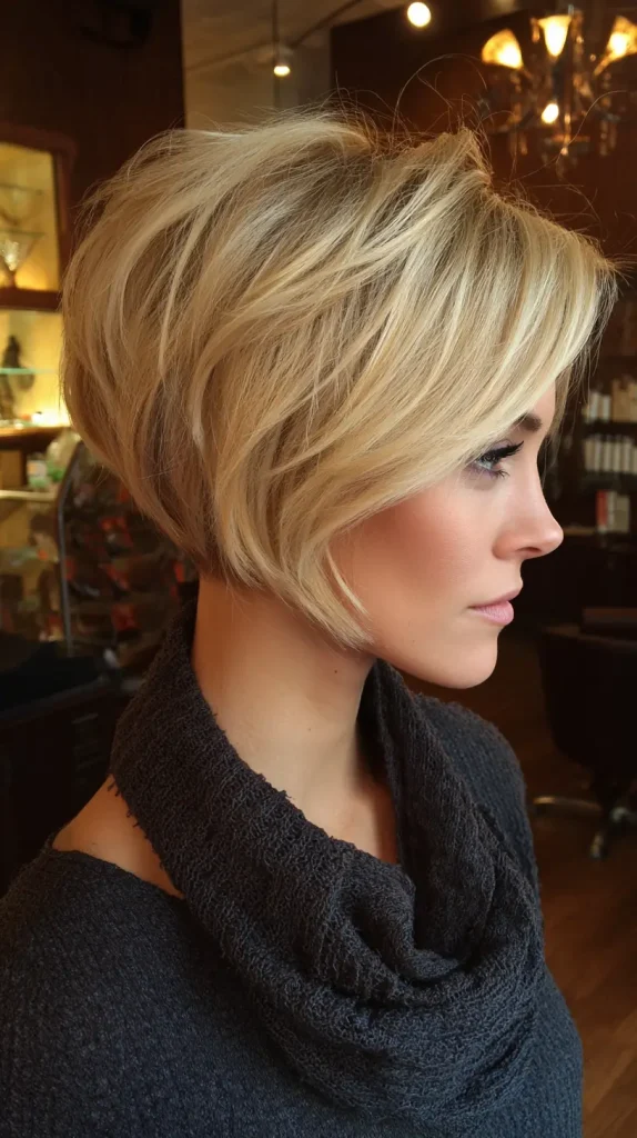 Razor-Cut Stacked Bob