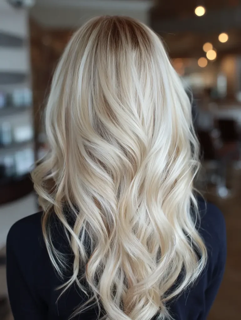 Root-Smudge with Bright Blonde Highlights