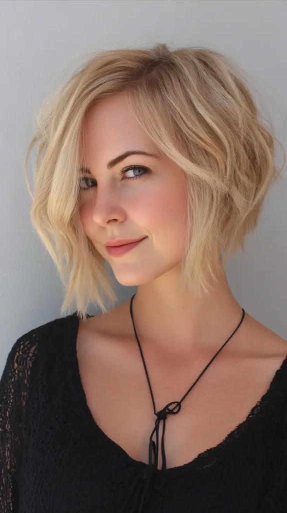 Short Inverted Bob with Soft Layers