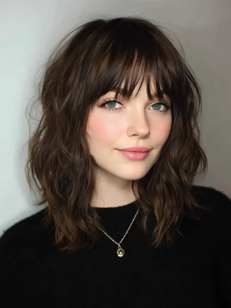 Shoulder-Length Shag
Winter Haircut Ideas