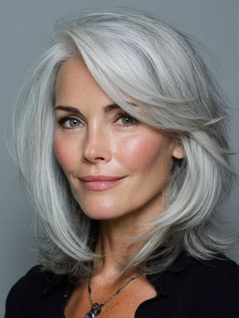 Shoulder-Length Straight Style