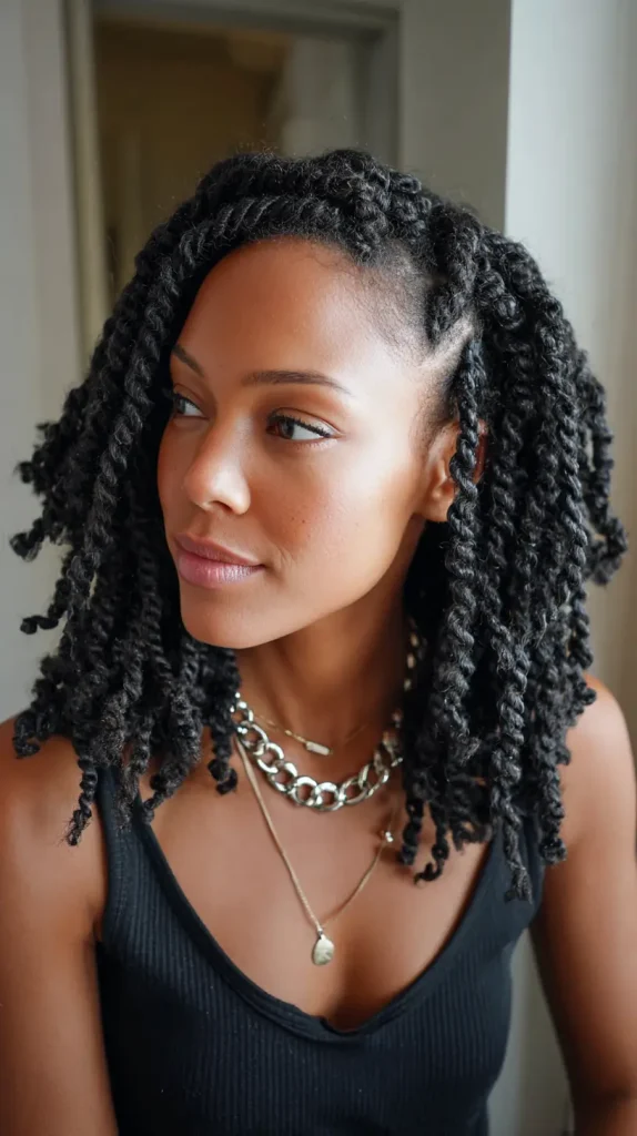 Shoulder-Length Twists