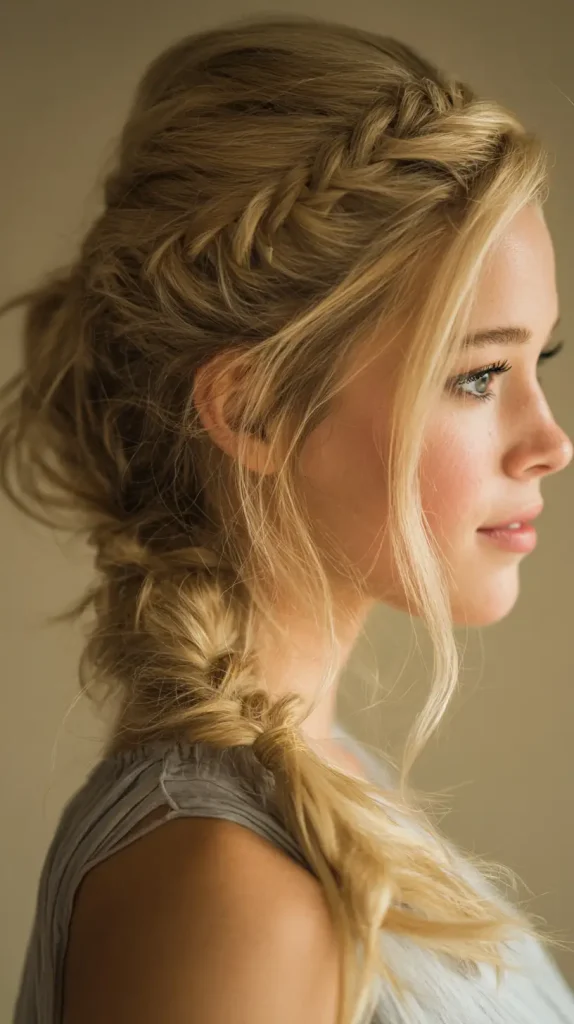 Side Braided Ponytail