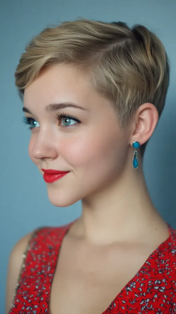  Side Part Pixie Cut