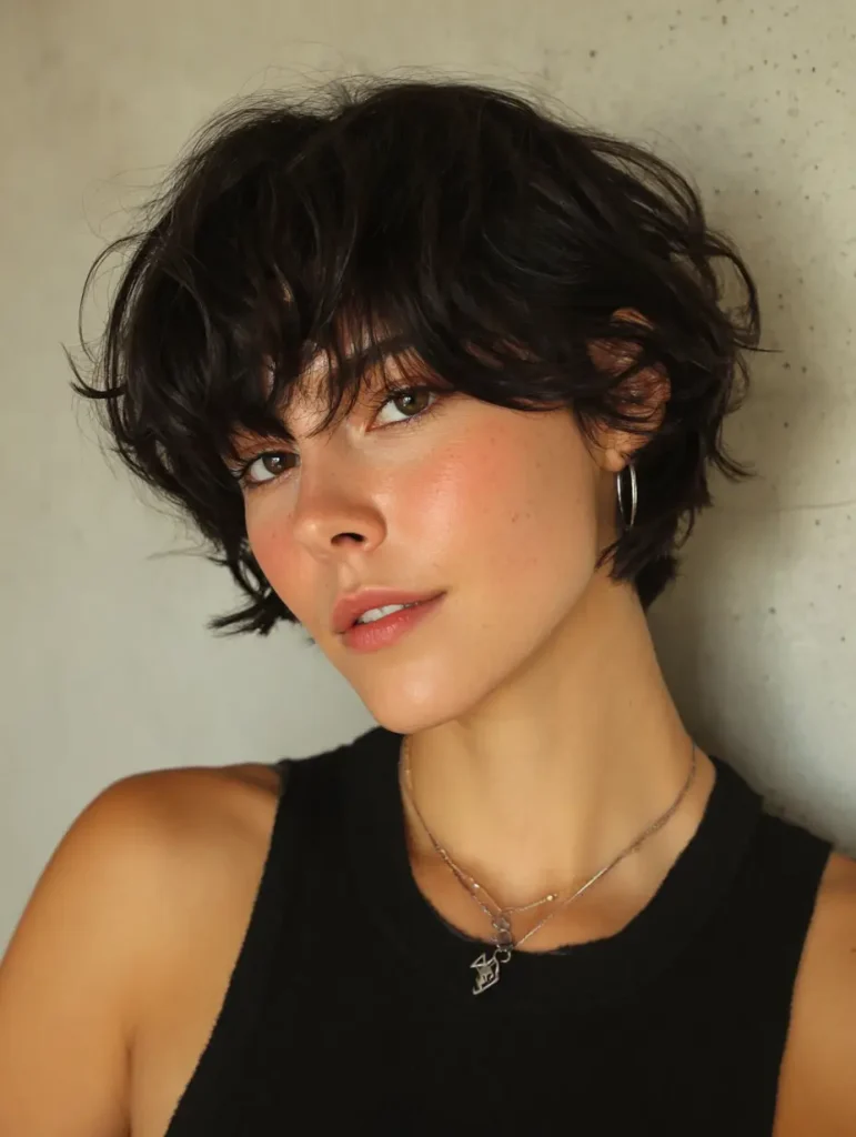 Side-Swept Bangs with Short Length
