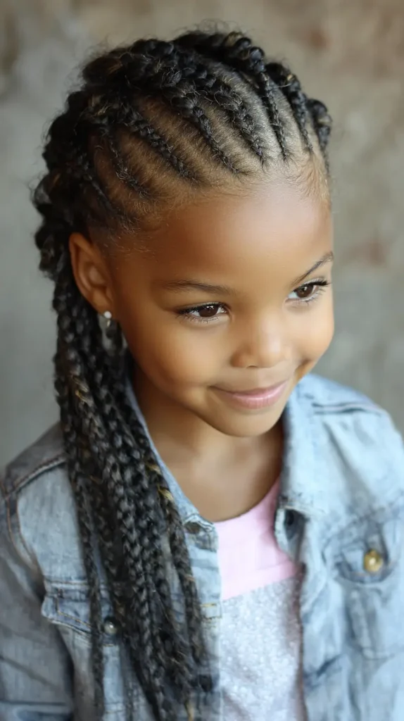 Side-Swept Cornrows