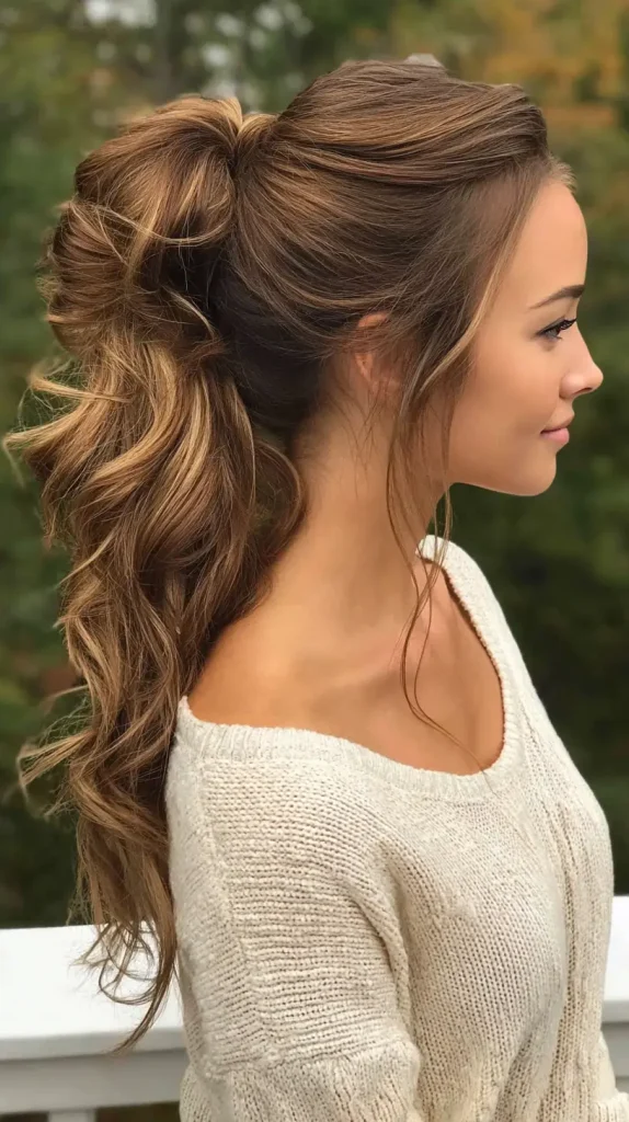 Side-Swept Ponytail