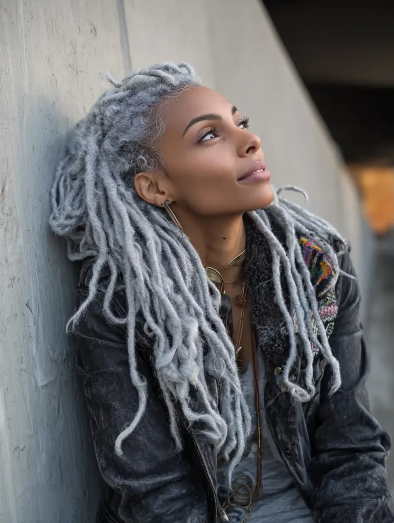 Silver or Grey Locs