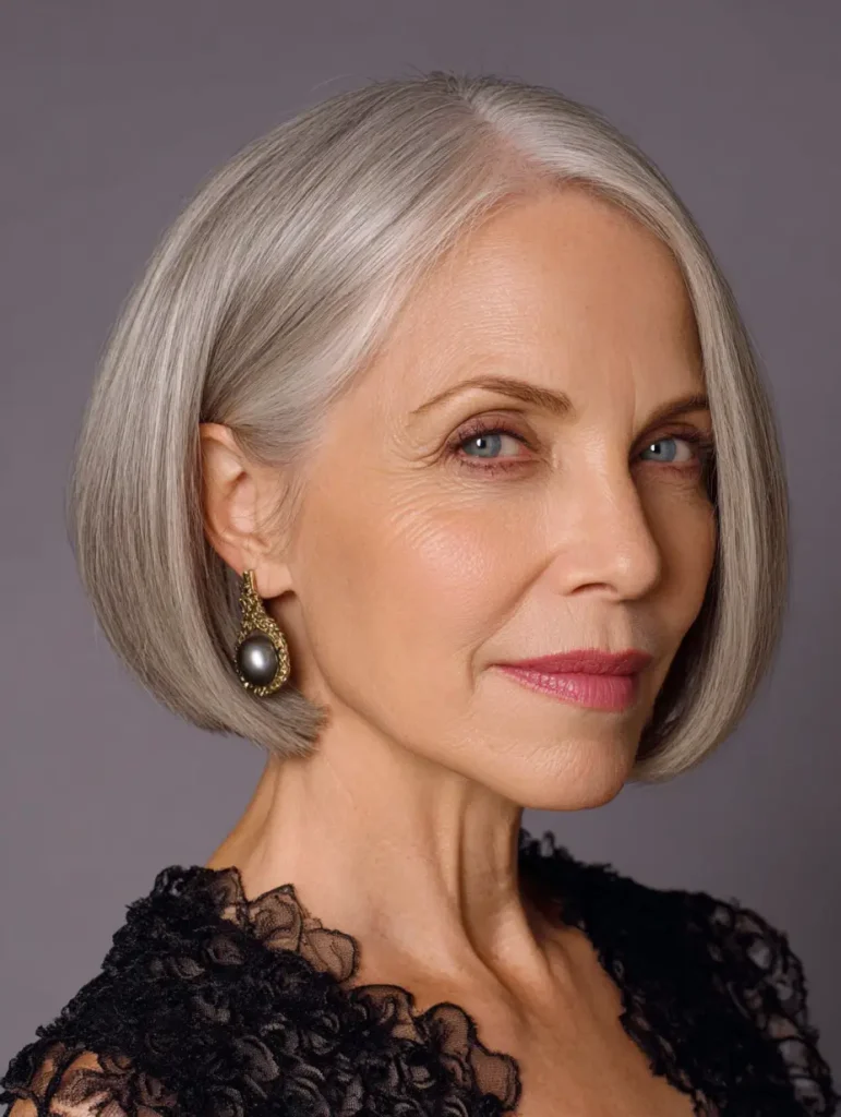 Sleek Chin-Length Bob