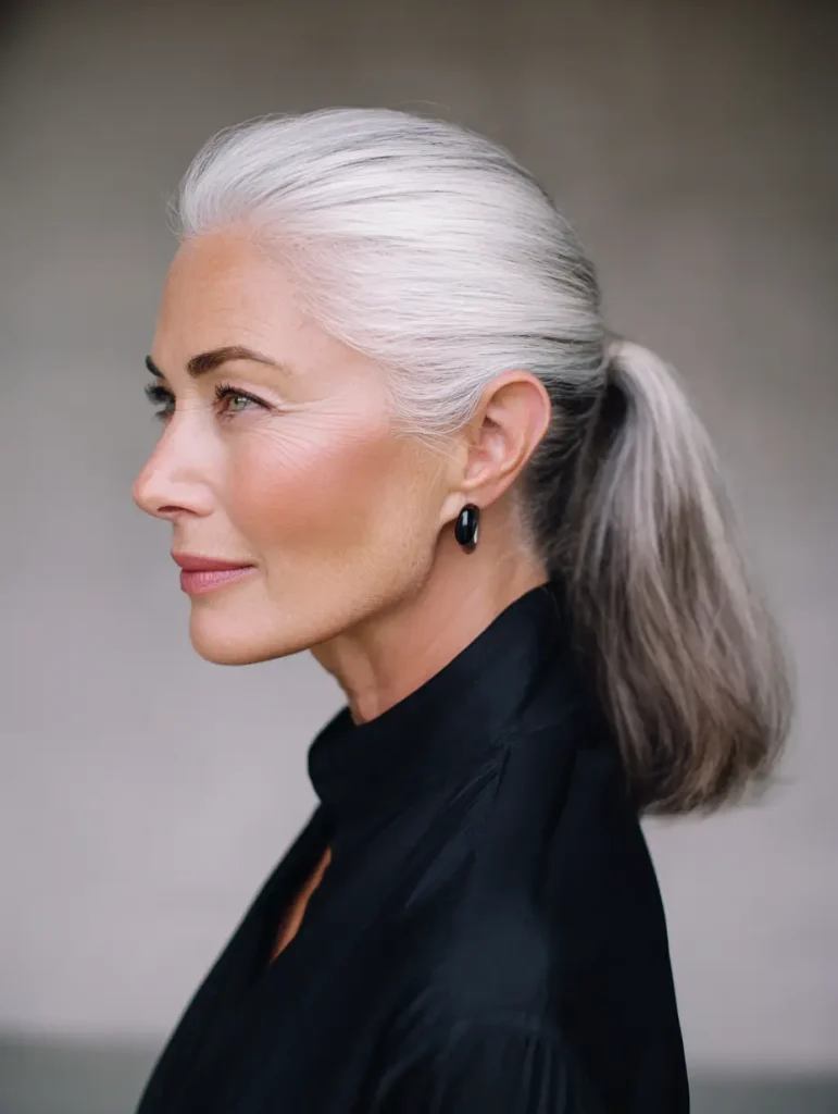 Sleek Low Ponytail