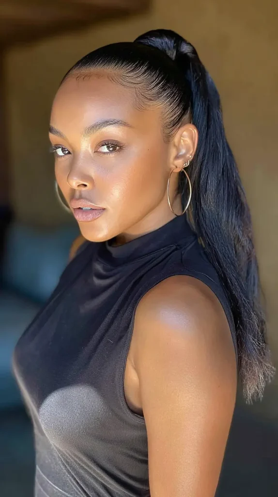 Sleek Low Ponytail