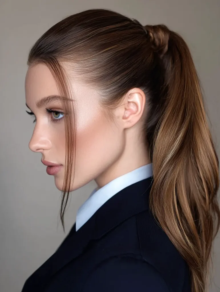 Sleek Low Ponytail