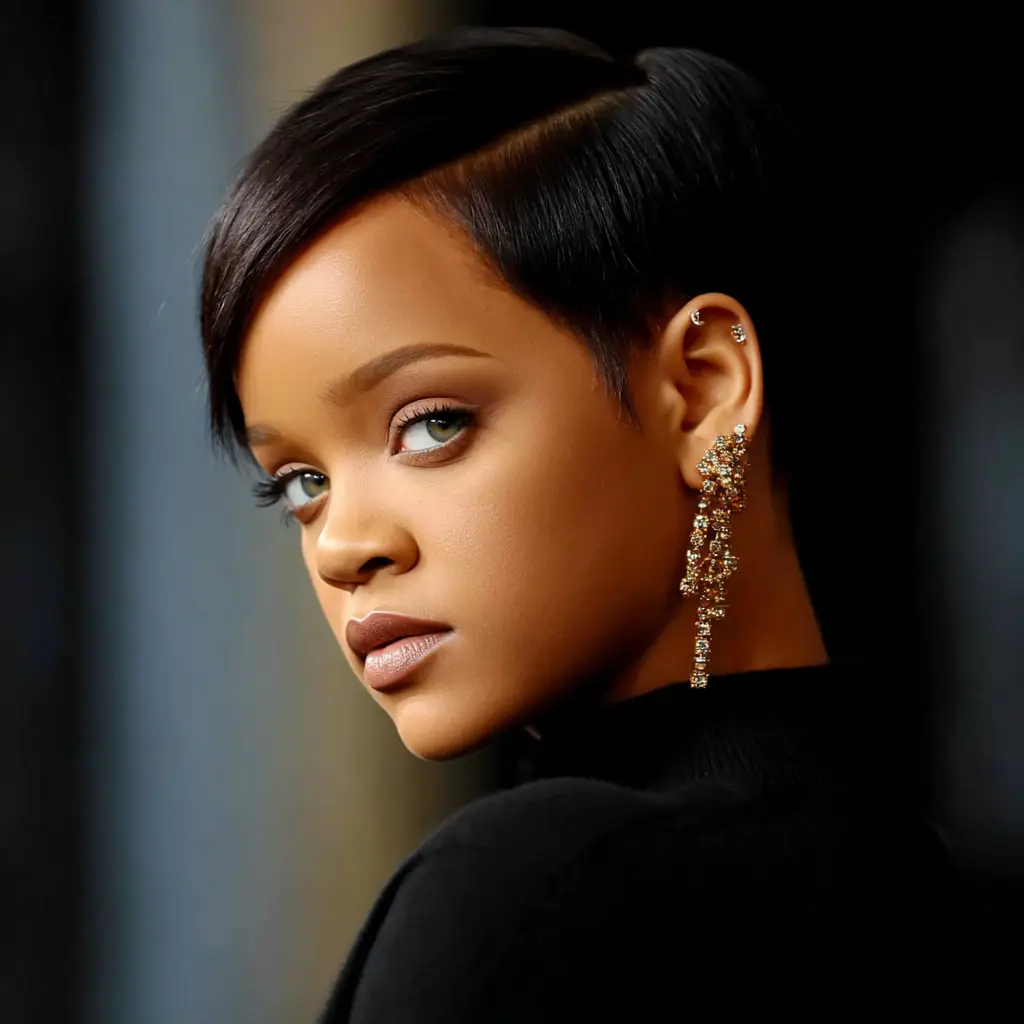 Sleek Side-Part Pixie
