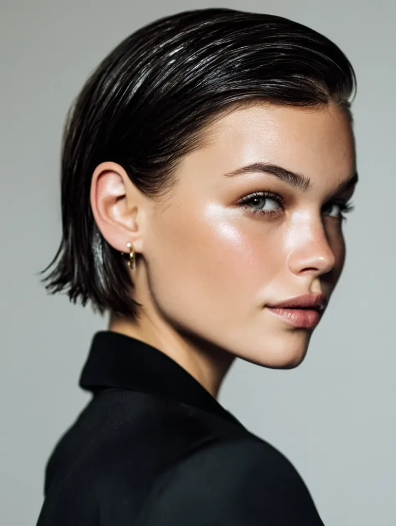 Slicked-Back Short Cut