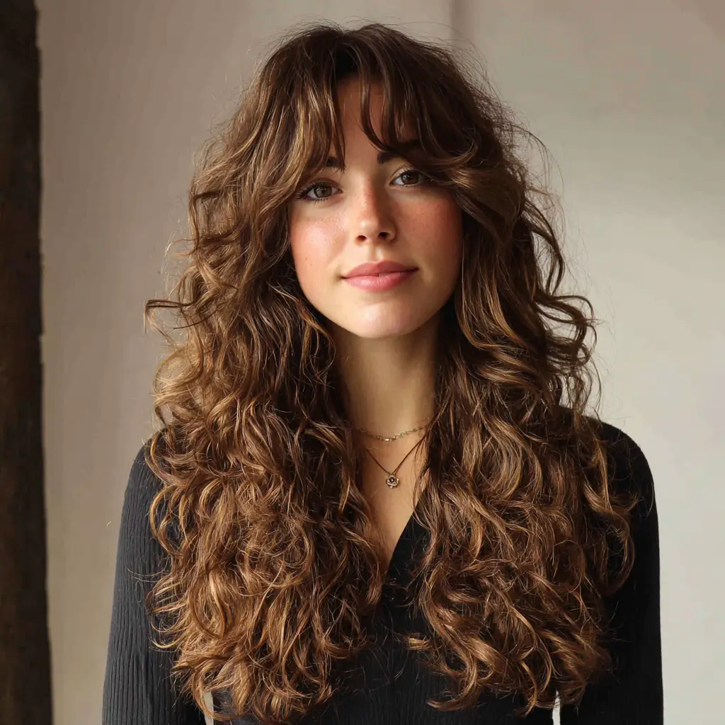 Soft cascading curls