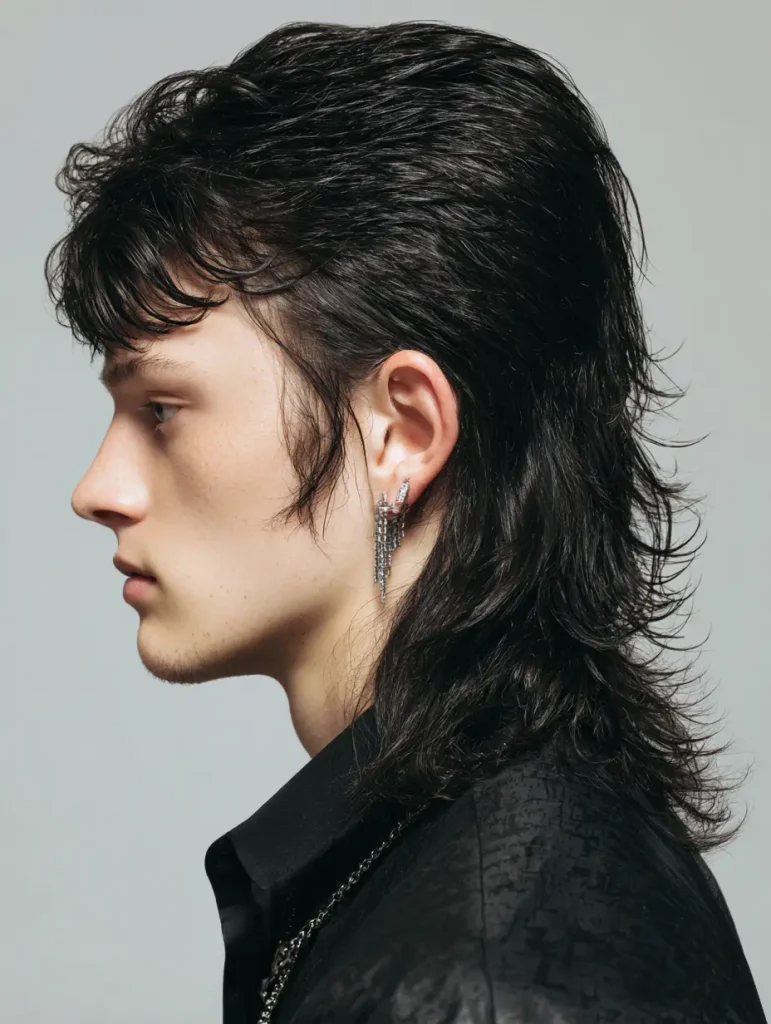 Straight Hair Modern Mullet