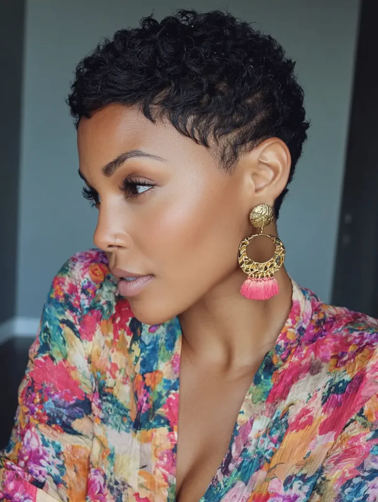Tapered Natural Pixie
