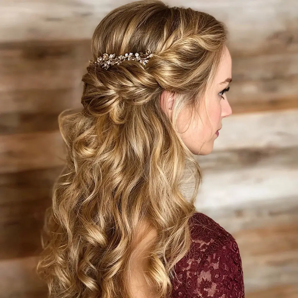 Twisted Half Updo