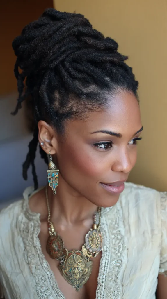 Twisted Loc Bun