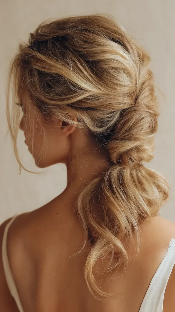 Twisted Low Ponytail