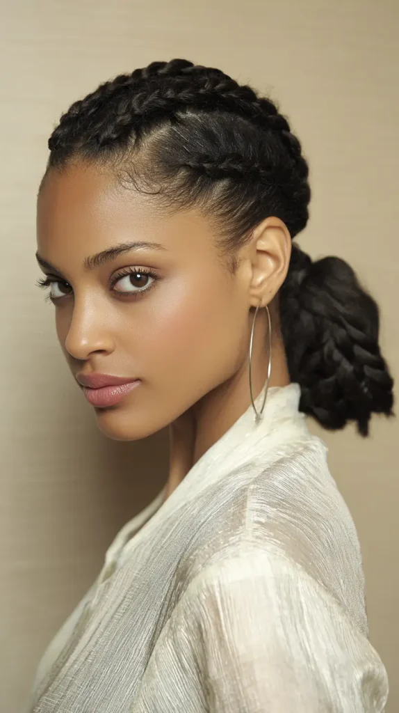 Twisted Low Ponytail