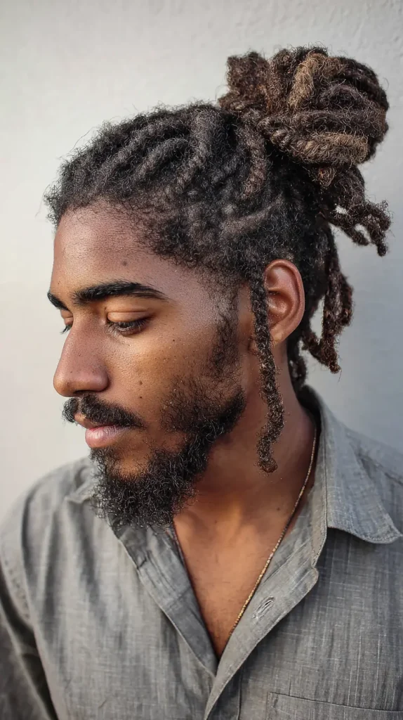 Twists into a Man Bun