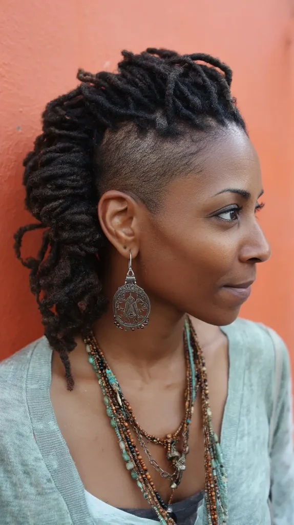 Two Strand Locs with Undercut