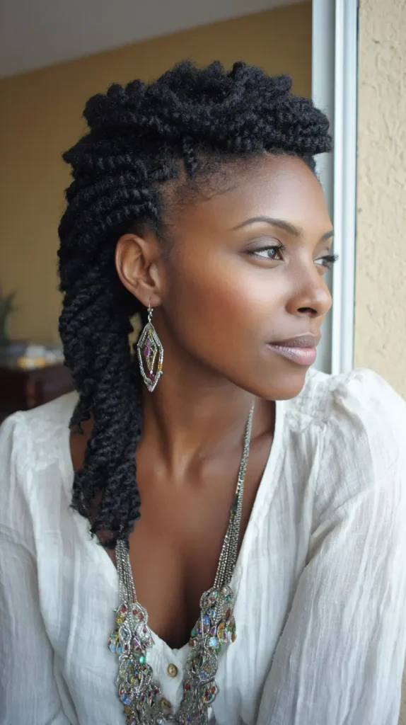 Two Strand Twists with Triangle Parts