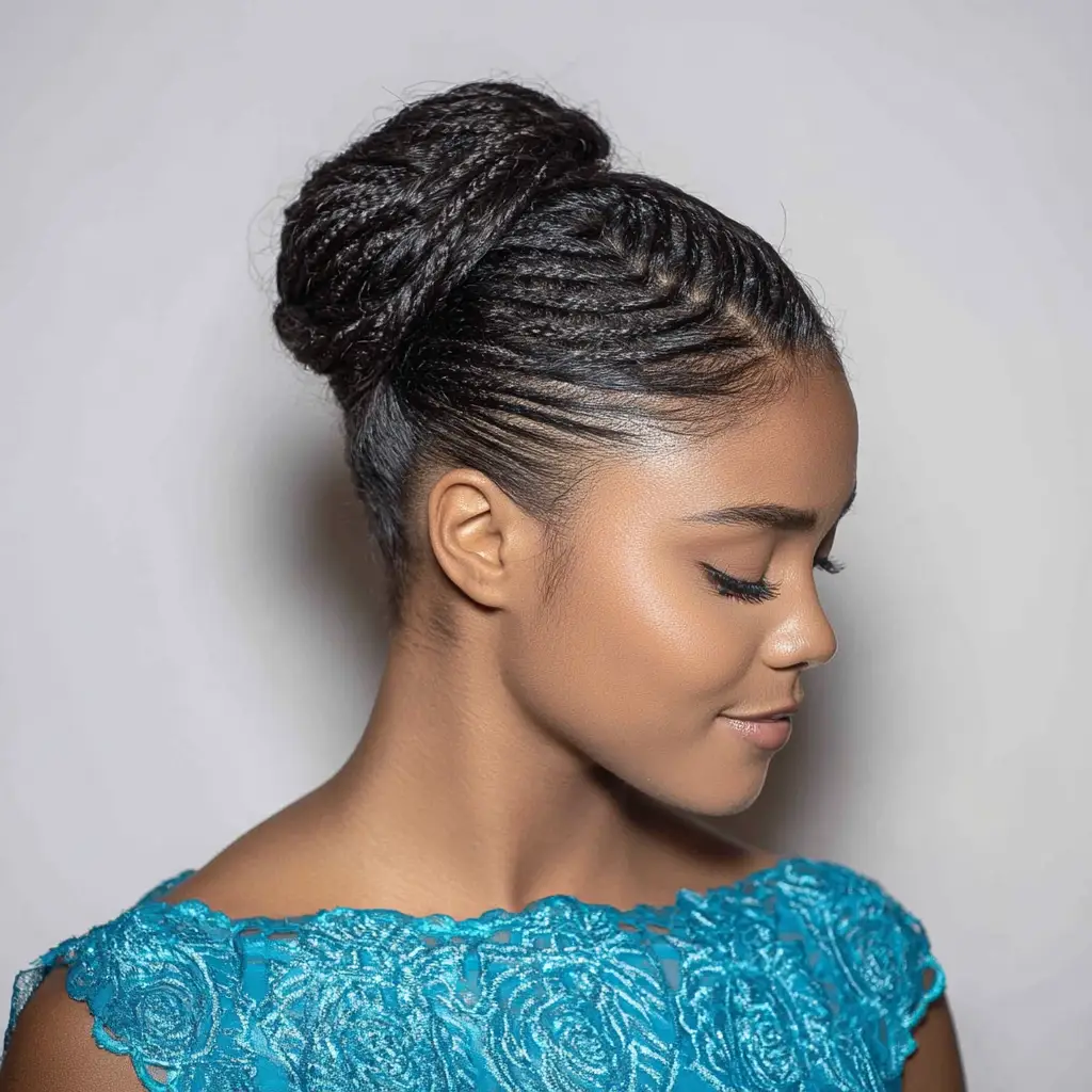 Updo with braids