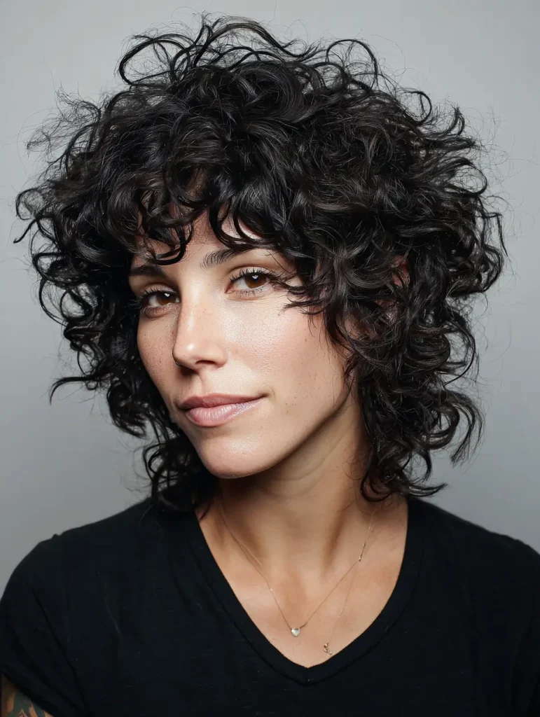 Wolf Cut for Curly Hair