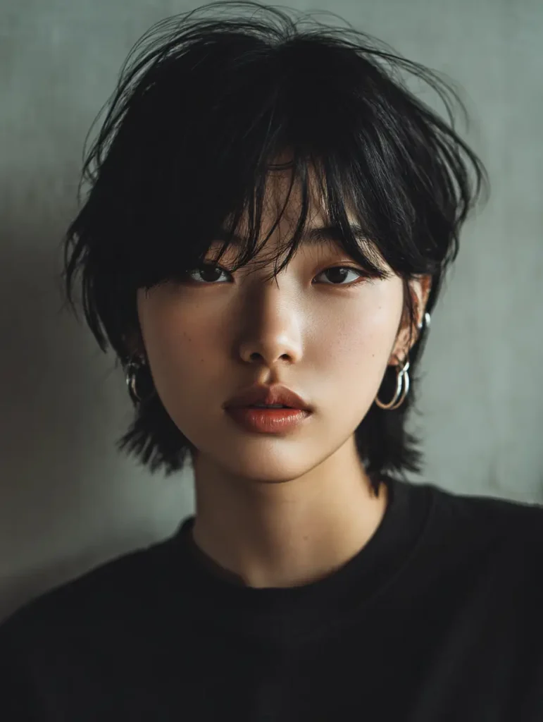 Wolf Cut with Side Bangs