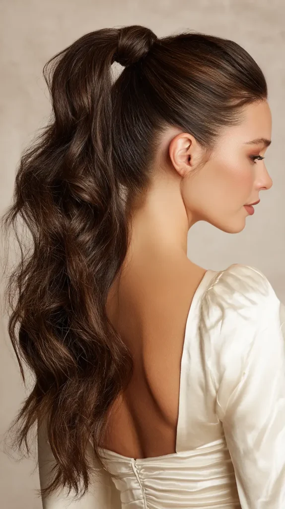 Wrapped Ponytail with Volume