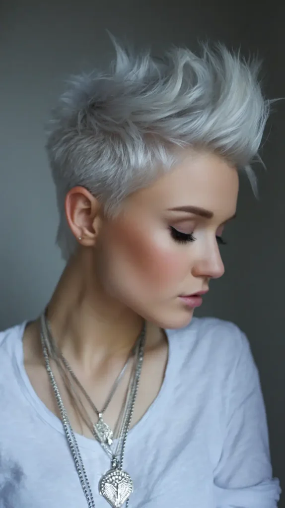 Asymmetrical Faux Hawk Pixie