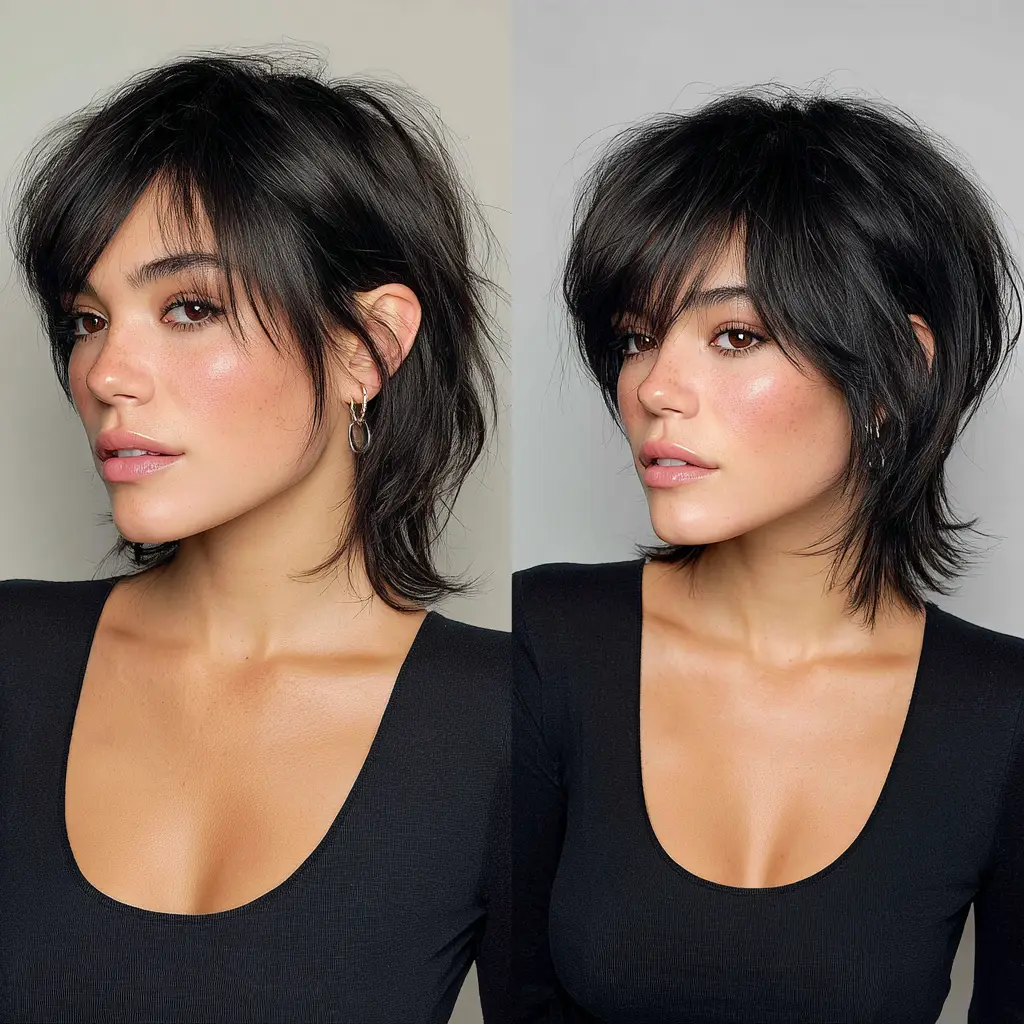 Asymmetrical Side Bangs