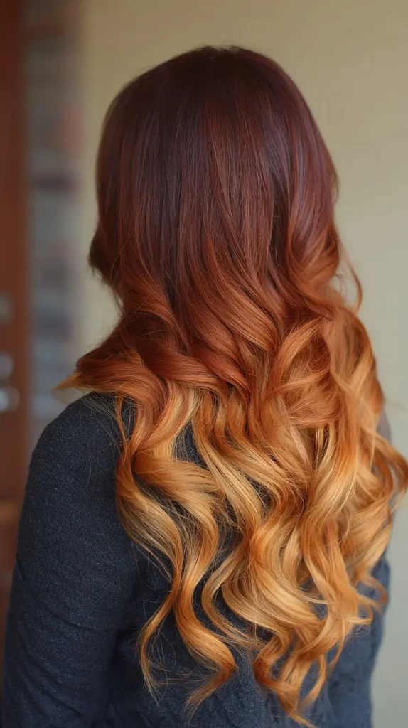 Auburn to Copper Ombre