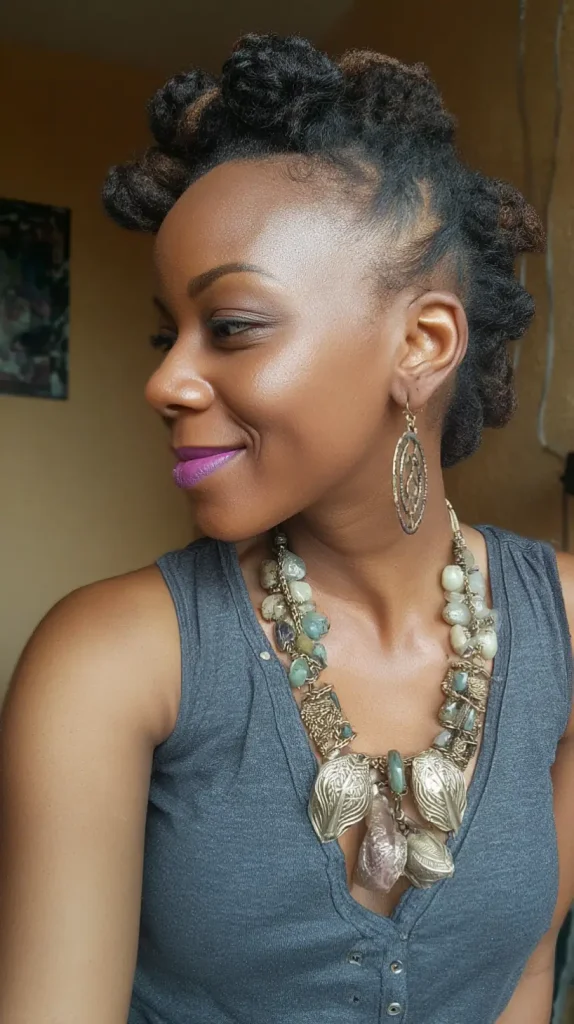 Bantu Knot Mohawk