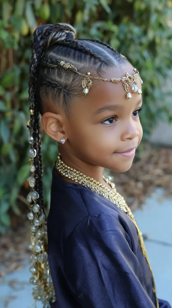 Beaded Crown Braids