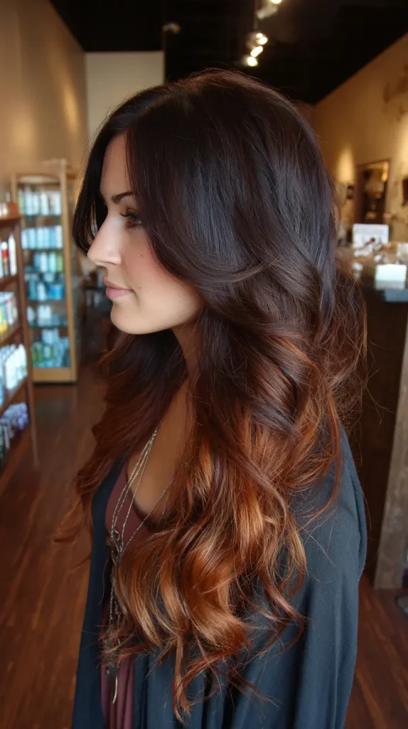 Black Brown to Cinnamon Ombre