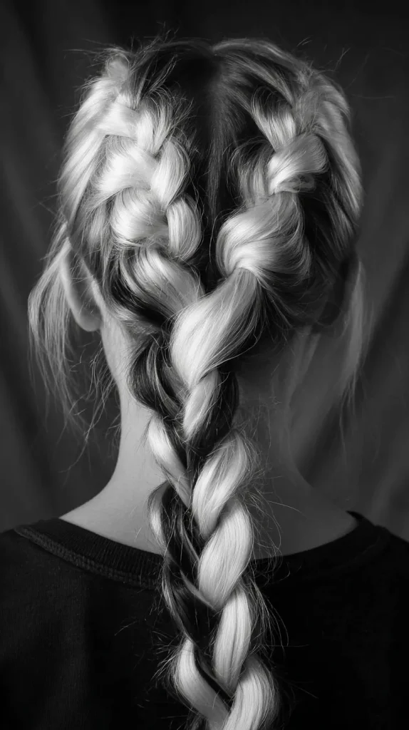 Black and White Braids
